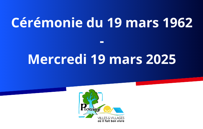 CÉRÉMONIE DU 19 MARS 1962 – MERCREDI 19 MARS 2025